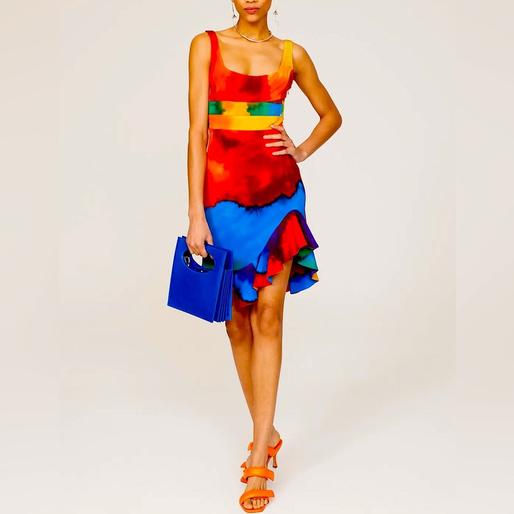 ✨ Sexy Paco Rabanne Multicolored Viscose Dress - Size 40/M✨